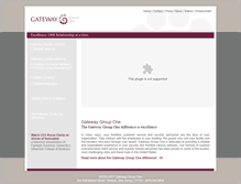Tablet Screenshot of gatewaygroupone.com